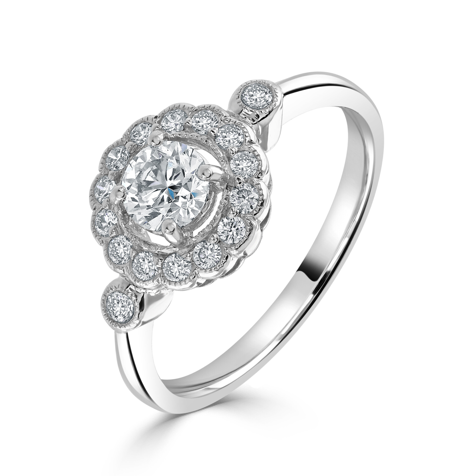 Diamond Polianthes Ring