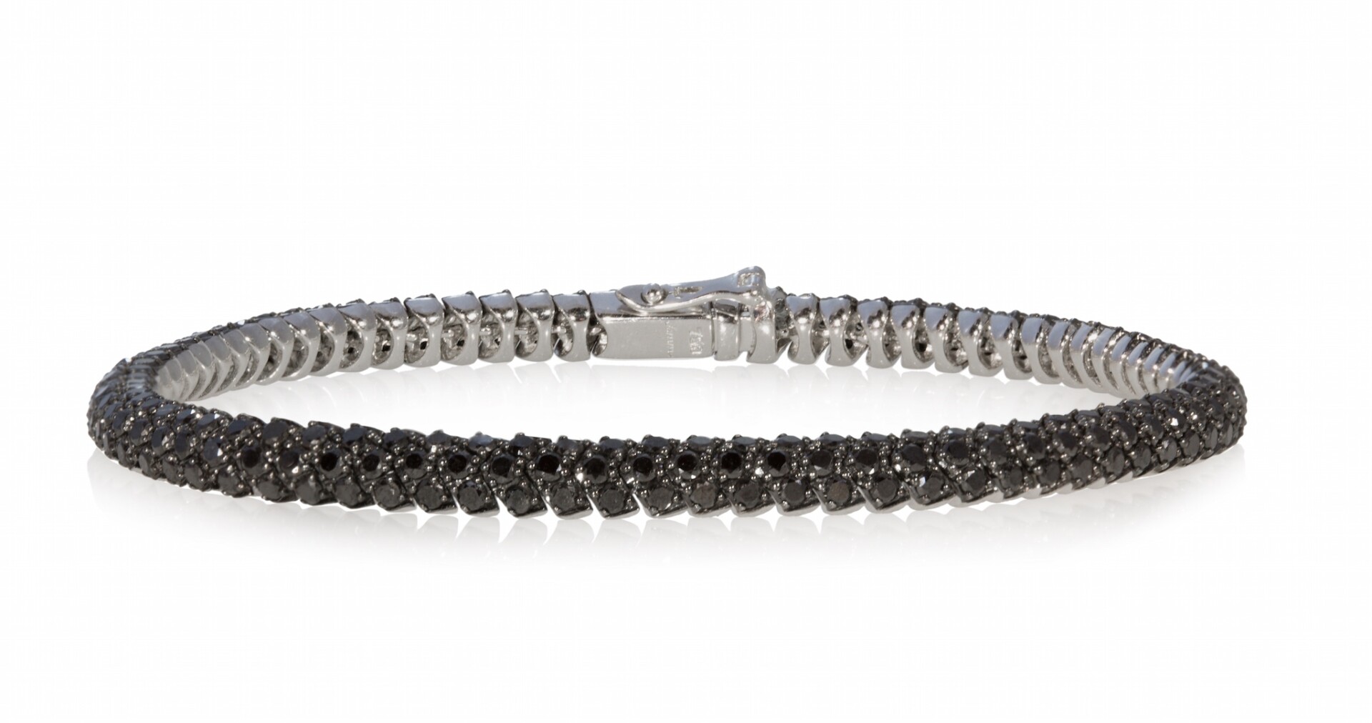 Black Diamond Pave Snake Bracelet