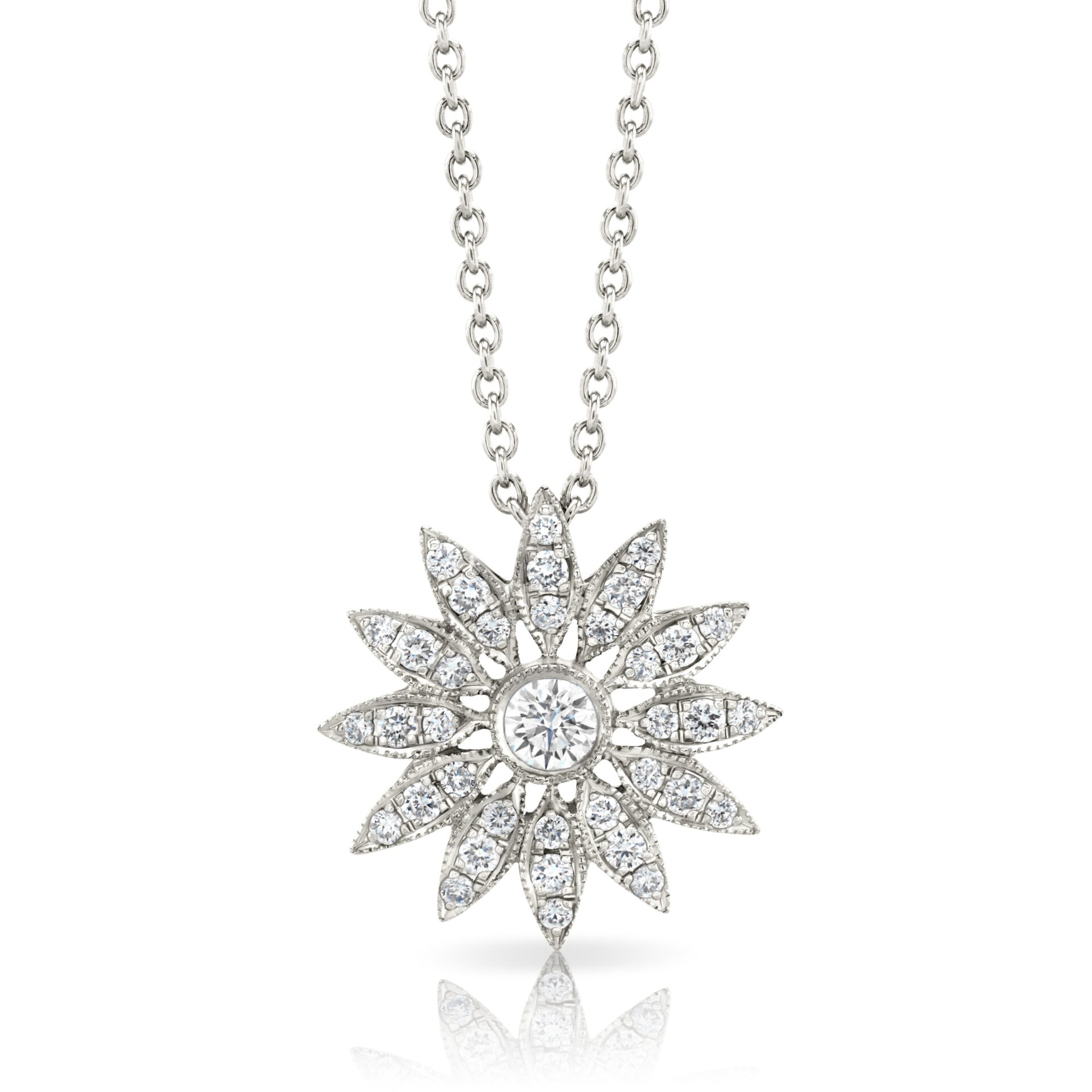 Diamond Lilium Pendant
